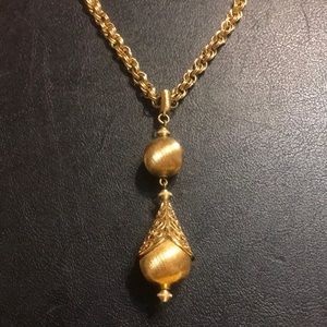 Vintage MONET  Bolero Gold tone 24 in necklace